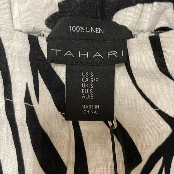 Tahari women 100% linen pants. Small. NWT! - Picture 2 of 5